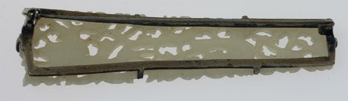 Item #15414: White Jade Crane Brooch