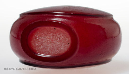 Item #15917: Red Glass Snuff Bottle