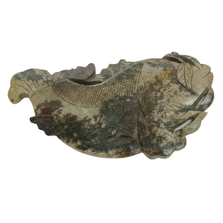 Item #4805: Chicken Bone Jade Carp
