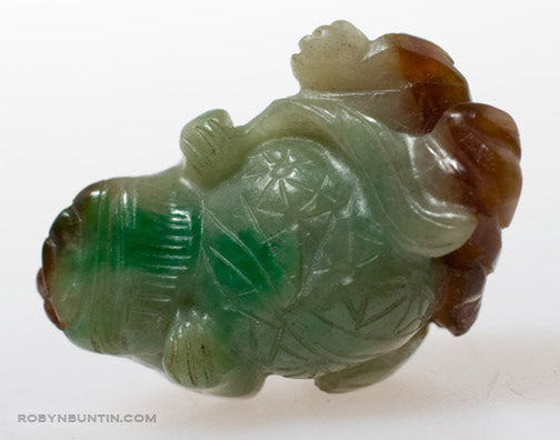 Item #15899: Jadeite Fu Dog Toggle