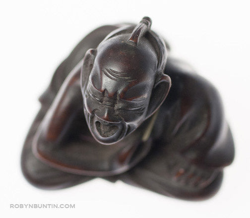 Item #4572: Boxwood Street Performer Netsuke