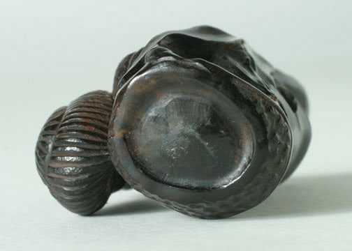 Item #5115: Snail on Bamboo Netsuke