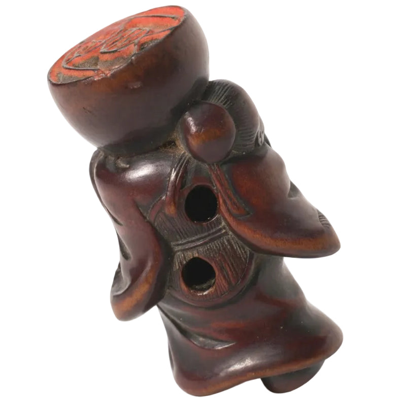 Item #6379: Immortal & Seal Netsuke