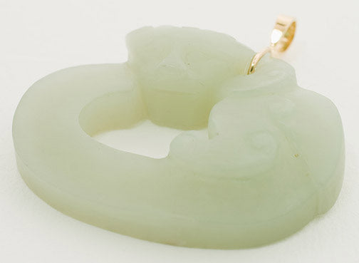 Item #7662: Jade Bixie Pendant