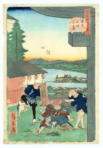 Humorous Scene by Utagawa Hirokage