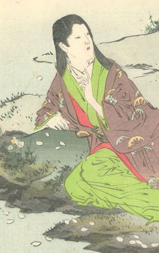Garden Scene by Ogata, Gekko