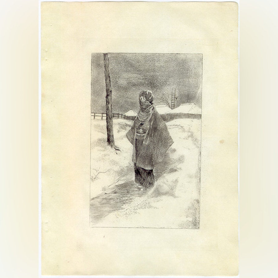 Snowy Path by George Bigot