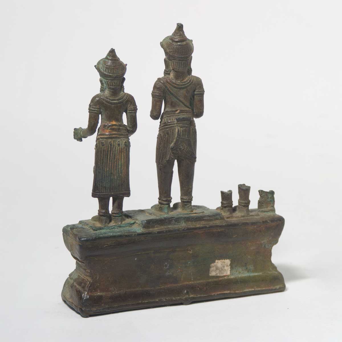 13th Century Cambodian Shiva & Parvati Sculpture