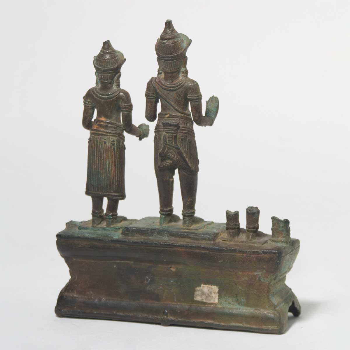 13th Century Cambodian Shiva & Parvati Sculpture