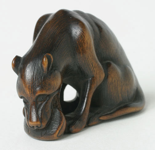 Item #5133: Seated Dog Netsuke