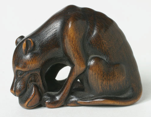 Item #5133: Seated Dog Netsuke