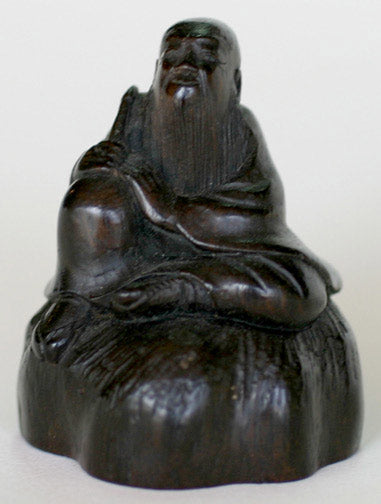 Item #2172: Seated scholar Netsuke