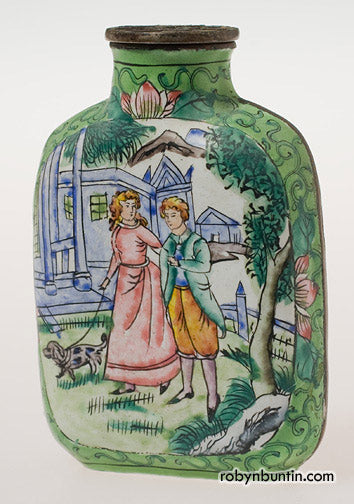 Item #14381: Canton Porcelain Snuff Bottle