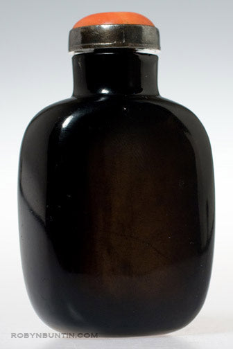 Item #15893: Smokey Quartz Snuff Bottle