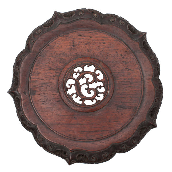 Item #20189: Round Huanghuali Stand