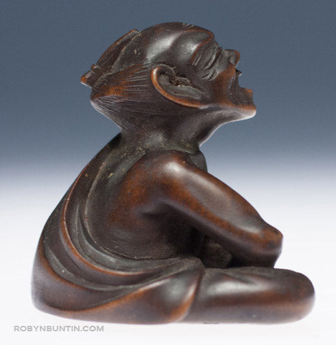 Item #4572: Boxwood Street Performer Netsuke