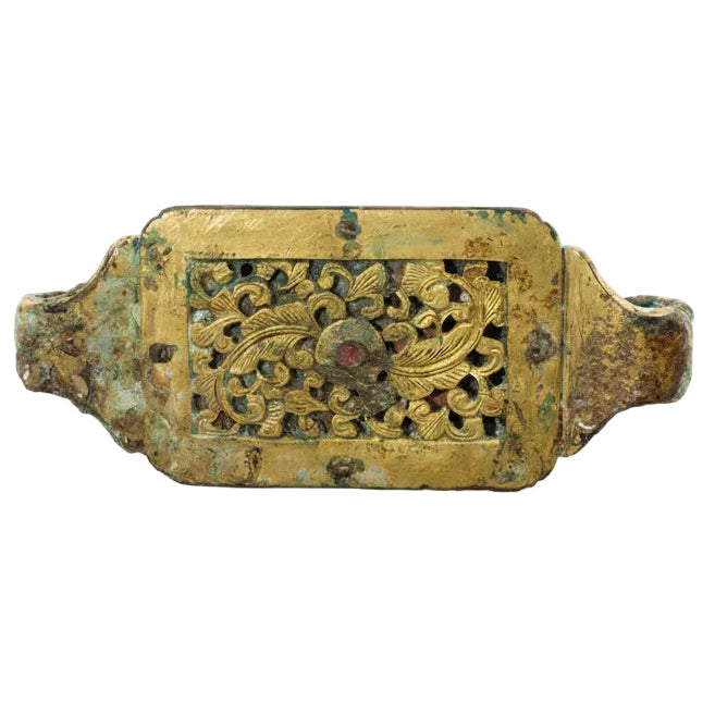 Item #13578: Gray White Jade Belt Hook