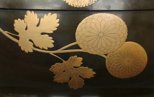 Item #3594: Round Lacquer Box