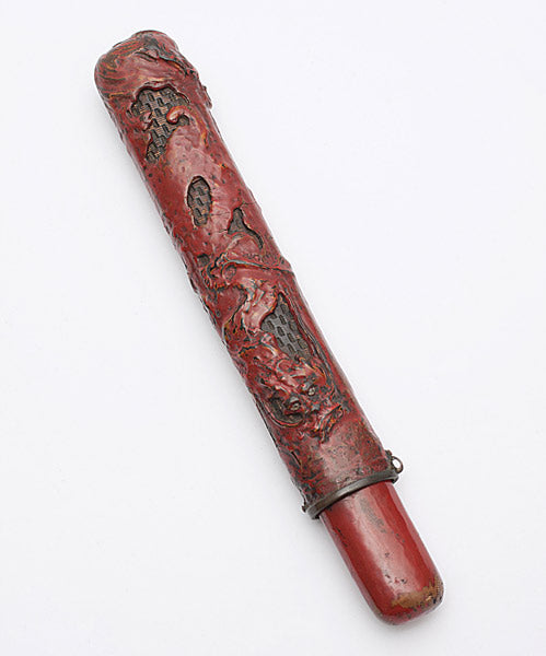 Item #19688: Red Lacquer Pipe Case
