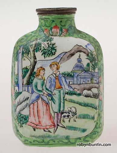 Item #14381: Canton Porcelain Snuff Bottle