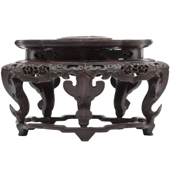 Item #20189: Round Huanghuali Stand