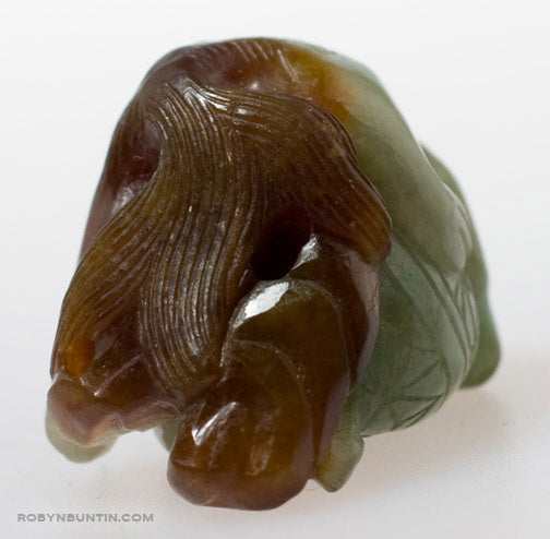 Item #15899: Jadeite Fu Dog Toggle