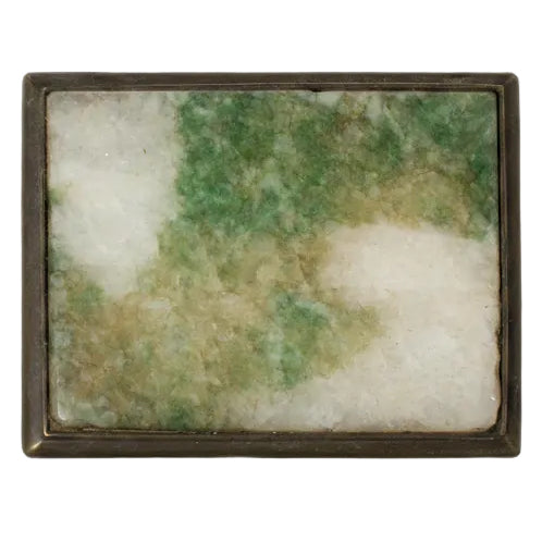 Item #15210: Moss In Snow Jadeite Belt Hook