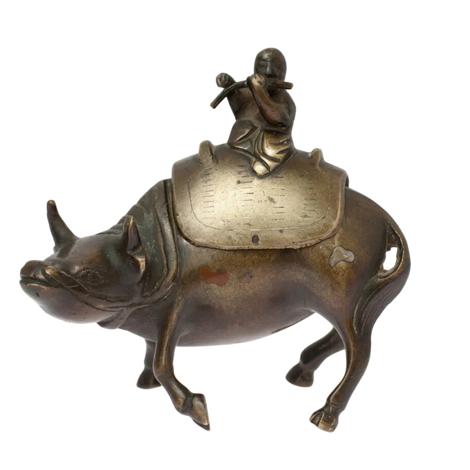 Item #16889: Boy & Ox Censer