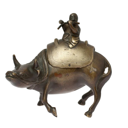Item #16889: Boy & Ox Censer