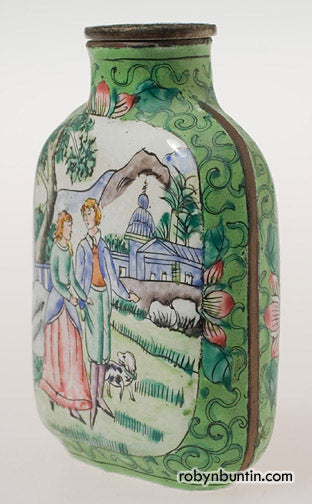 Item #14381: Canton Porcelain Snuff Bottle