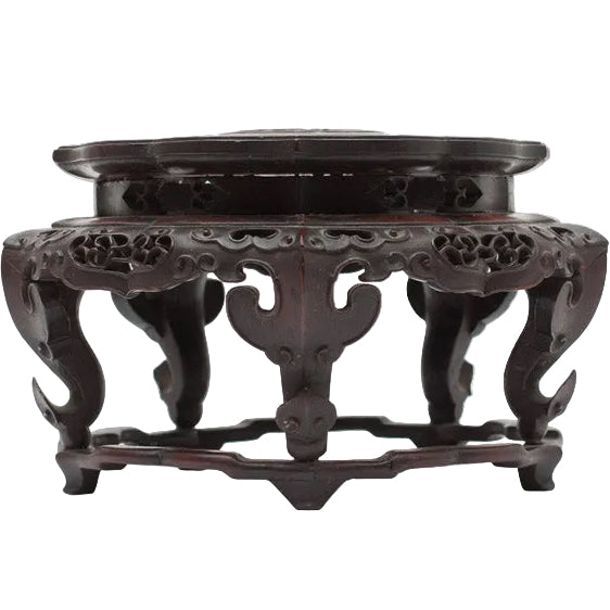 Item #20189: Round Huanghuali Stand