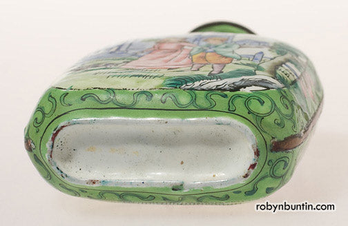 Item #14381: Canton Porcelain Snuff Bottle