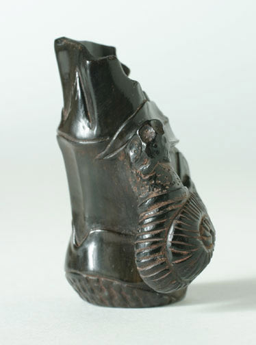 Item #5115: Snail on Bamboo Netsuke
