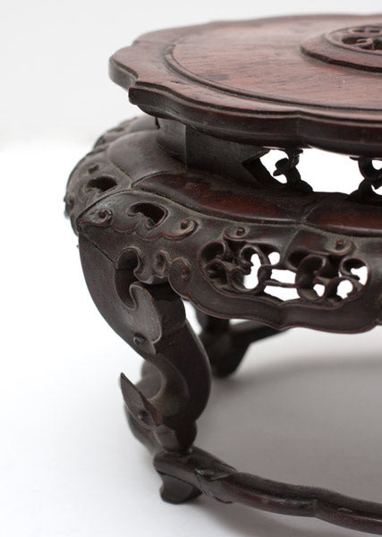 Item #20189: Round Huanghuali Stand