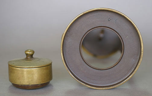 Item #3592: Pair of Bronze Candle Holders