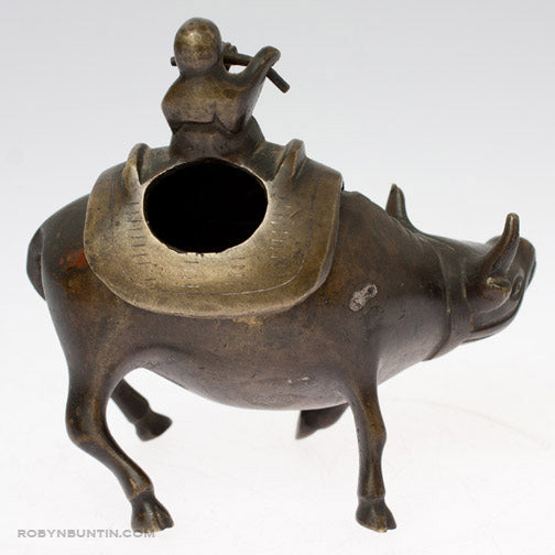 Item #16889: Boy & Ox Censer