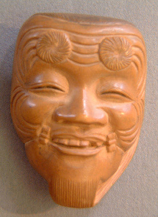 Item #403: Okina Mask Netsuke