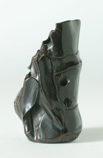 Item #5115: Snail on Bamboo Netsuke