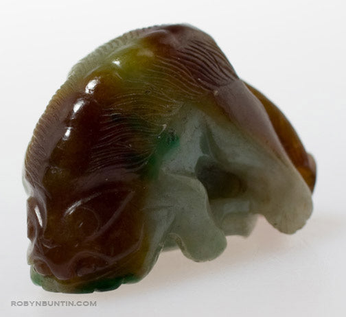 Item #15899: Jadeite Fu Dog Toggle