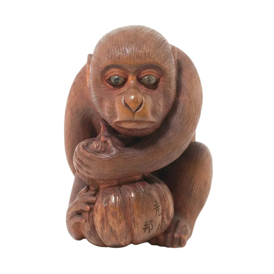 Item #392: Monkey Okimono by Mitsukuni