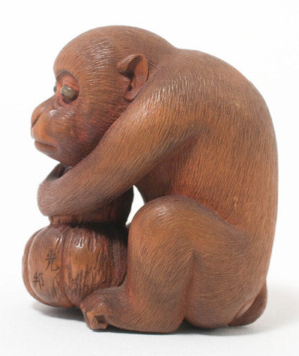 Item #392: Monkey Okimono by Mitsukuni