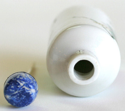 Item #2357: Snuff Bottle with Insect & Flower Design