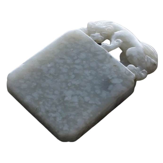 Item #2278: Jade Ornament with Dragon Finial
