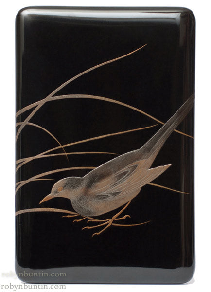 Item #19433: Lacquer Suzuribako with Bird Design