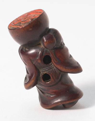 Item #6379: Immortal & Seal Netsuke