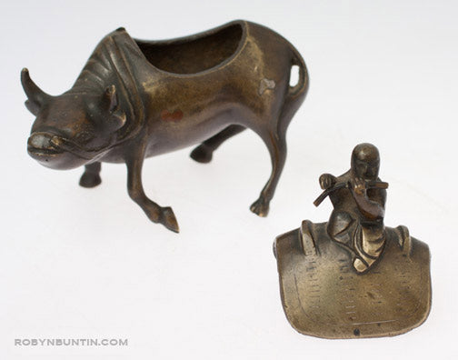 Item #16889: Boy & Ox Censer