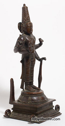 Item #14965: 4-Armed Bronze Vishnu