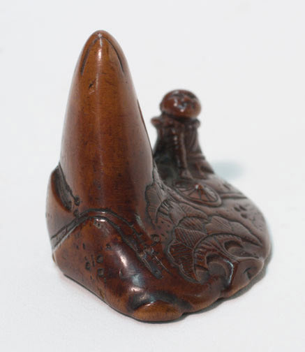 Item #6387: Saigyo & Mt. Fuji Netsuke