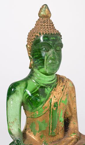 Item #8386: Khmer Glass Buddha
