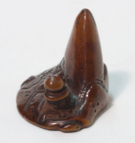 Item #6387: Saigyo & Mt. Fuji Netsuke